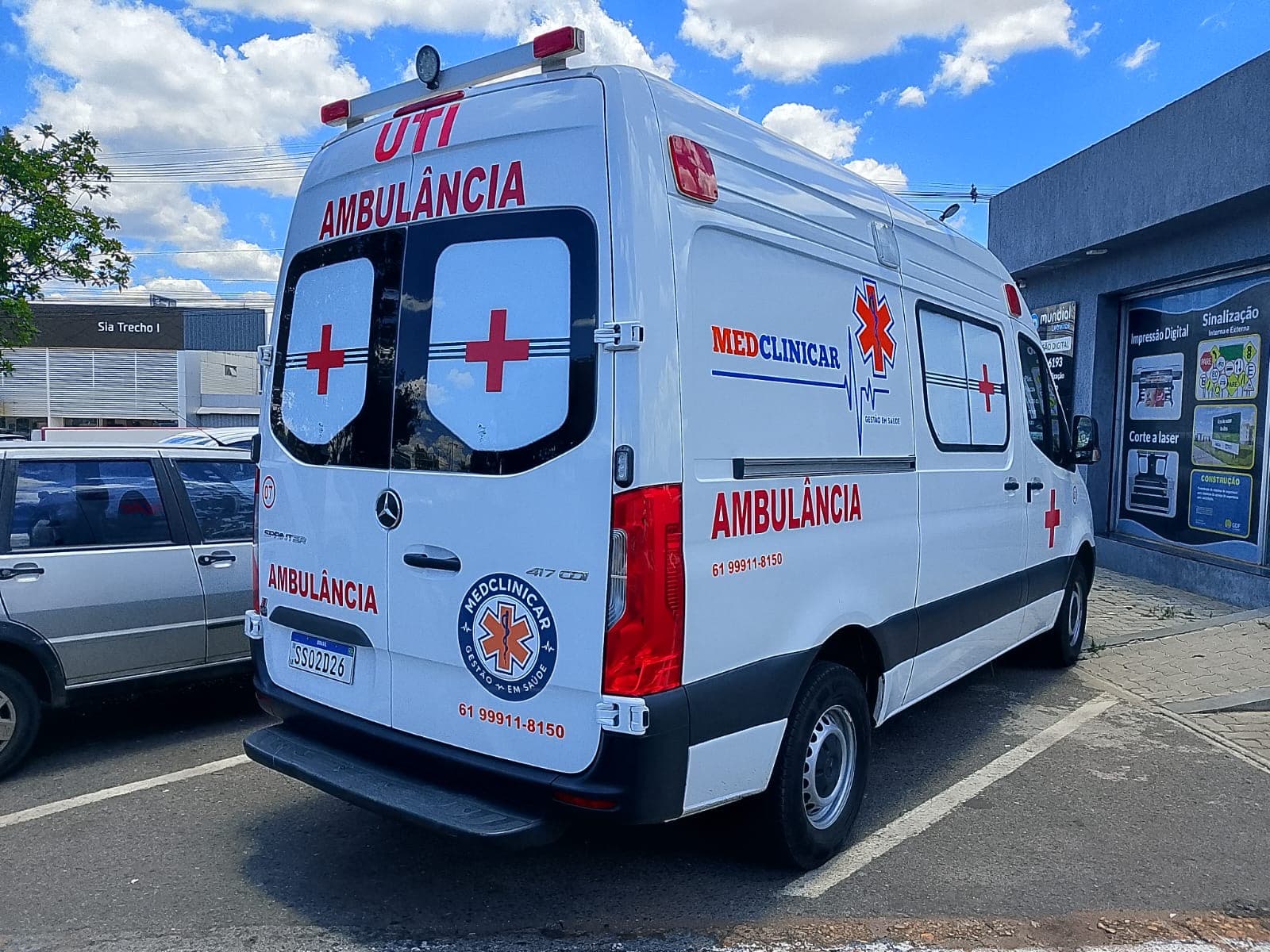 UTI móvel da MedClinicar em operação